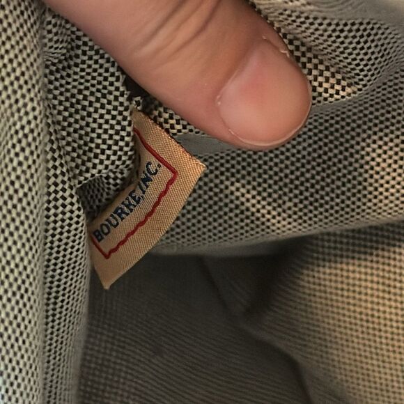 Dooney & Bourke Signature D & B Blue/Brown Canvas Zip Around Handbag w/Dust Bag - Picture 7 of 8